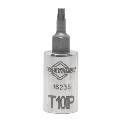 MAY16235 image(0) - Mayhew Mayhew T10IP Torx Plus&reg; Short Insert Socket Bit, 1/4-Inch Drive