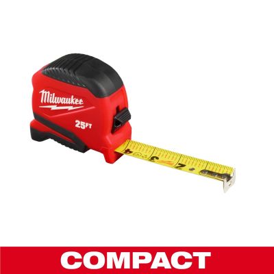 MLW48-22-1725 image(0) - Milwaukee Tool 25ft Compact Tape Measure