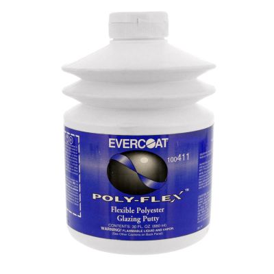 FIB411 image(0) - Fibre glass Evercoat POLY-FLEX 100411 Polyester Glazing Putty, 30 oz Pumptainer, Flowable Liquid