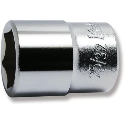 KKN4400A-25-32 image(0) - Ko-ken USA 4400A-25/32 1/2 Square Drive Socket 25/32 6 Point Length 38 mm