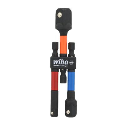 WIH70488 image(0) - WIHA Tools 3 Pc Color Coded Socket Adapters