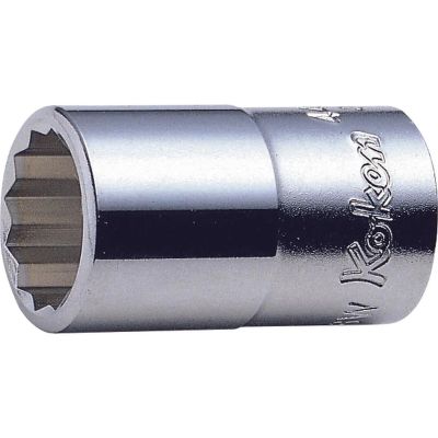 KKN4405W-5-16 image(0) - Ko-ken USA 4405W-5/16 1/2 Square Drive Socket Whitworth 5/16 12 Point Length 37 mm