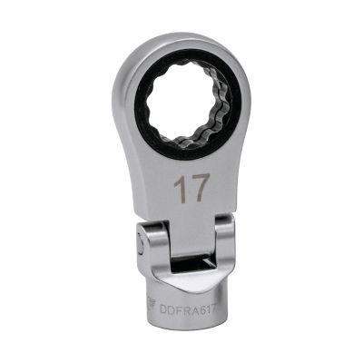 VIMDDFRA617 image(0) - VIM Tools 17 MM DUAL DRIVE FLEX RATCHETING ATTACHMENT - 3/8'' SQ. DR.
