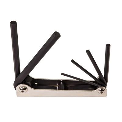 KLE70580 image(0) - Klein Tools Folding Hex Key Set, 6-Key, Metric Sizes