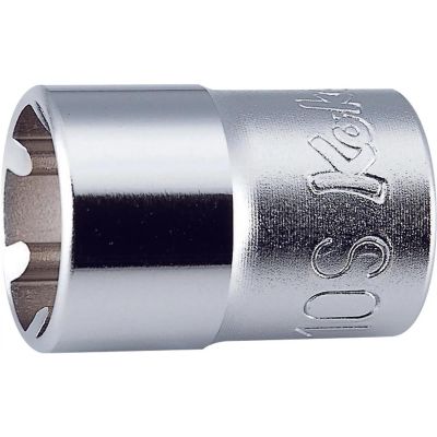 KKN3400LH-6S image(0) - Ko-ken USA 3400LH-6S 3/8 Square Drive Socket 6S Length 26 mm