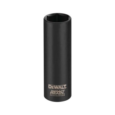DWTDW22872 image(0) - DEWALT 9/16-Inch Impact Ready Deep Socket For 1/2-Inch Drive