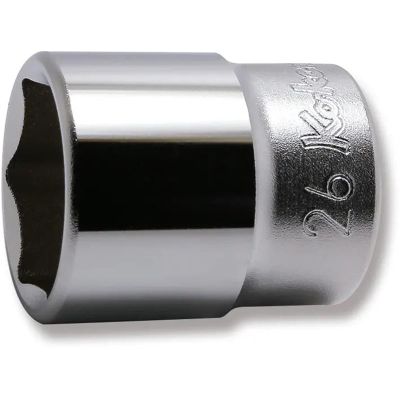 KKN4400M-26 image(0) - Ko-ken USA 4400M-26 1/2 Square Drive Socket 26 mm 6 Point Length 42 mm