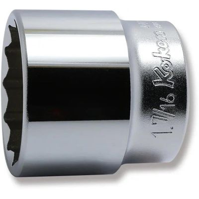 KKN4405A-1-7-16 image(0) - Ko-ken USA 4405A-1.7/16 1/2 Square Drive Socket 1.7/16 12 Point Length 47 mm