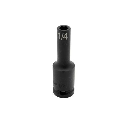VIMIMP614D image(0) - VIM TOOLS 1/4 Inch X 3/8 Inch Drive SAE Cr-Mo Impact Socket - Deep