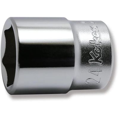 KKN4400M-24 image(0) - Ko-ken USA 4400M-24 1/2 Square Drive Socket 24 mm 6 Point Length 42 mm