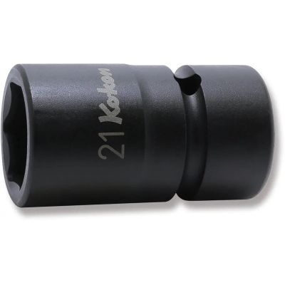 KKNNV14400-21 image(0) - Ko-ken USA NV14400-21 1/2 Square Drive Socket 21 mm 6 Point 54 mm Sleeve Drive