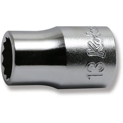 KKN4405M-13 image(0) - Ko-ken USA 4405M-13 1/2 Square Drive Socket 13 mm 12 Point Length 37 mm