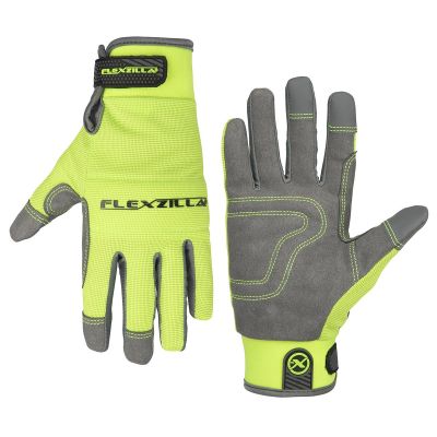 LEGGH202M image(0) - Legacy Manufacturing Flexzilla&reg; Garden General Purpose Gloves, Synthetic Leather, Gray/ZillaGreen&trade;, For Women, M