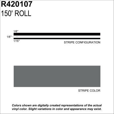 SHR420107 image(0) - SHARPLINE CONVERTING INC MS, 5/16" X 150'; Gunmetal Metallic