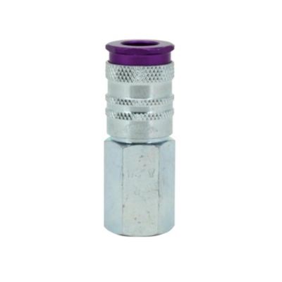 MIL764VC image(0) - Milton Industries ColorFit HighFlowPRO Couplers, V-style Purple, 1/4" NPT Female