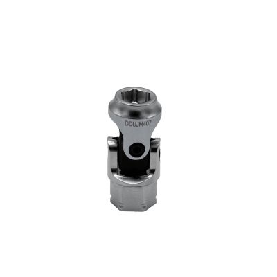 VIMDDSUJM407 image(0) - VIM Tools 7 mm 6 Point Dual Drive Stubby UJ Metric Socket - 1/4 Inch X 11 mm Drive