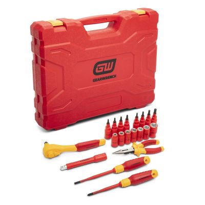 KDTGWVDE20 image(0) - GEARWRENCH 20 Piece 3/8" Drive VDE Insulated Tool Set