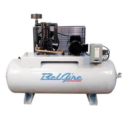 IMC318HL image(0) - IMC (Belaire) 7.5 HP 80 Gallon 175 PSI 230 Volt Air Compressor 7.5 HP 80 Gallon Horizontal 175 PSI 230 1 60 22.2 CFM T39 Pump w starter