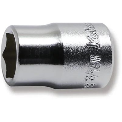 KKN3400W-3-16 image(0) - Ko-ken USA 3400W-3/16 3/8 Square Drive Socket Whitworth 3/16 6 Point Length 26 mm