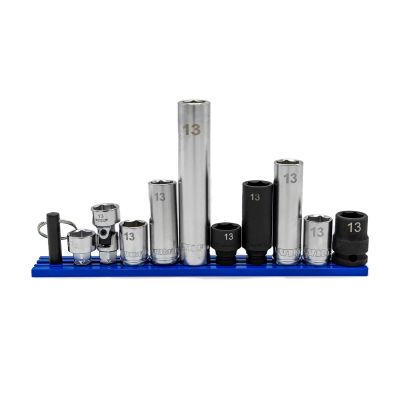 VIM13X10 image(0) - VIM Tools 10 Piece 13 mm Socket Master Set