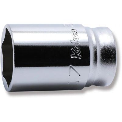 KKN3300XZ-17 image(0) - Ko-ken USA 3300XZ-17 3/8 Sq. Dr. Socket 17mm 6 point Length 35mm Z-series