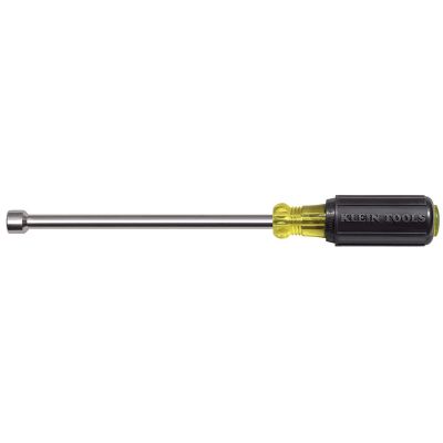 KLE64638 image(0) - Klein Tools 3/8-Inch Nut Driver, 6-Inch Hollow Shaft