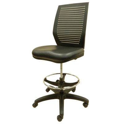 LDS1010818 image(0) - ShopSol Workbench Chair w/ vinyl seat and  plastic backrest