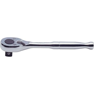 KKN2749P-3-8 image(0) - Ko-ken USA 2749P-3/8 3/8 Square Drive Ratchet Handle 24 teeth Length 125 mm Polished Handle
