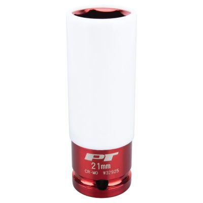 WLMW32925 image(0) - Wilmar Corp. / Performance Tool 1/2" Drive 21mm Thin Wall Socket