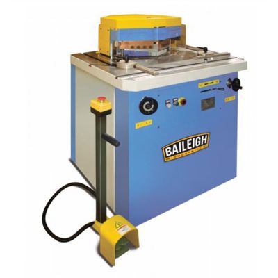 BLI1007269 image(0) - Baileigh SN-V04-MS - 220V 60 Hz 3 Phase 4 Gauge (6mm) Hydraulic Variable Angle Sheet Metal Notcher