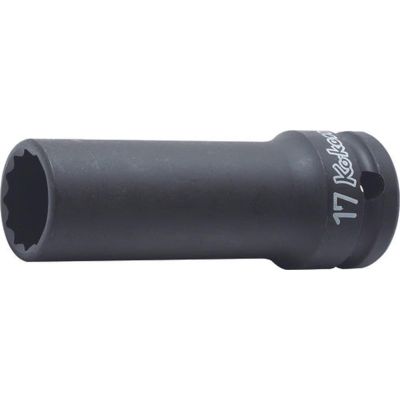 KKN14305M-8 image(0) - Ko-ken USA 14305M-8 1/2 Sq. Dr. Socket 8mm 12 point Length 80mm