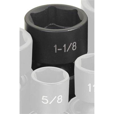 GRE2036U image(0) - Grey Pneumatic 1/2" Drive x 1-1/8" Standard Universal Socket