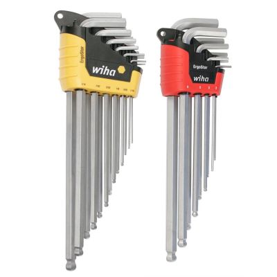WIH66982 image(0) - WIHA Tools 22 Piece ErgoStar Ball End Hex L-Key Set - Inch, Metric