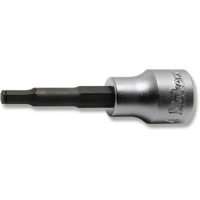 KKN3015M.62-4 image(0) - Ko-ken USA 3/8 Sq. Dr. Bit Socket  4mm Grip Ring Length 62mm