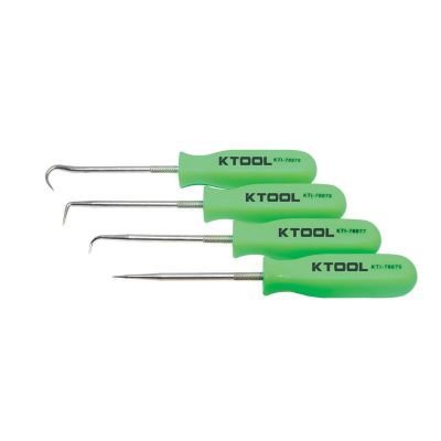KTI70075 image(0) - K Tool International 4 Piece Pick Set - Green