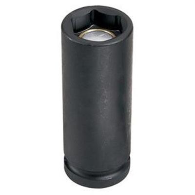 GRE2014DG image(0) - Grey Pneumatic 1/2" Drive x 7/16" Magnetic Deep Socket