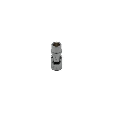 VIMVUM408 image(0) - VIM Tools 8M Universal Joint Shallow Chrome Socket, 1/4 Inch Drive