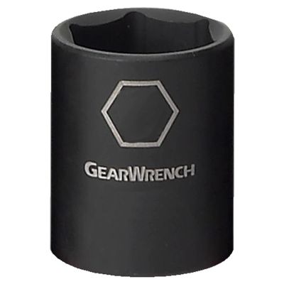 KDT84315N image(0) - GearWrench 3/8 Inch Drive 6 Point Standard Impact Metric Socket 14mm
