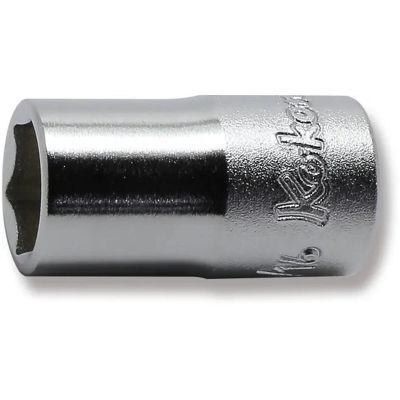 KKN2400A-5-16 image(0) - Ko-ken USA 2400A-5/16 1/4 Square Drive Socket 5/16 6 Point Length 22 mm