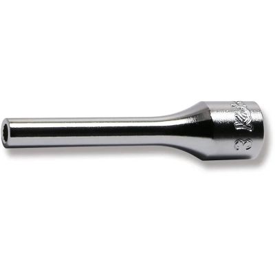 KKN2305M-3 image(0) - Ko-ken USA 2305M-3 1/4 Square Drive Socket 3 mm 12 Point Length 50 mm