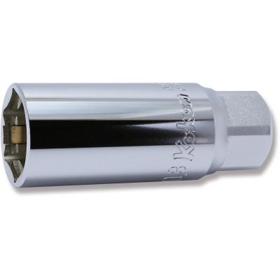 KKN4300C-20-8 image(0) - Ko-ken USA 4300C-20.8 1/2 Square Drive 6-Point Clip Type Spark Plug Socket 20.8 mm