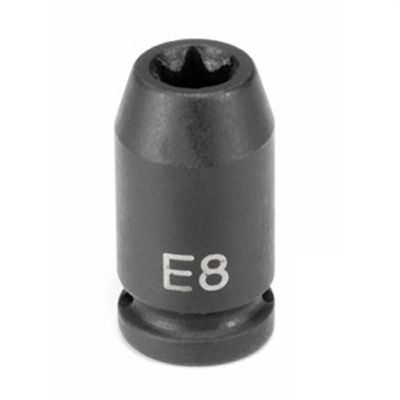 GRE904ET image(0) - Grey Pneumatic 1/4" Drive x E4 External Star Impact Socket