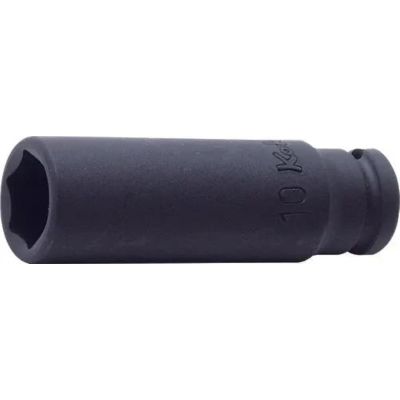 KKN12300M-8 image(0) - Ko-ken USA 12300M-8 1/4 Square Drive Socket 8 mm 6 Point Length 48 mm