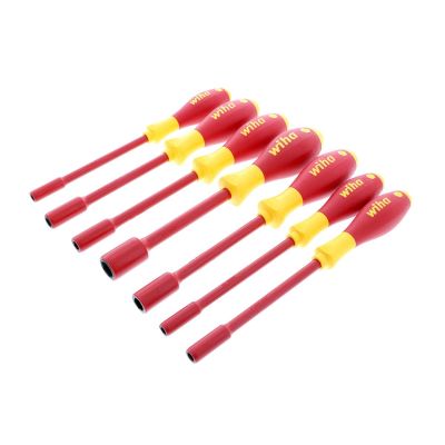 WIH32293 image(0) - WIHA Tools 7 Piece Insulated SoftFinish Nut Driver Set - Metric