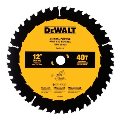 DWTDWA11240 image(0) - DEWALT 12 IN 40T SAW BLADE
