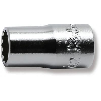KKN2405A-9-32 image(0) - Ko-ken USA 2405A-9/32 1/4 Square Drive Socket 9/32 12 Point Length 22 mm