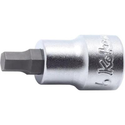 KKN3010M-38-14 image(0) - Ko-ken USA 3010M.38-14 3/8 Square Drive Bit Socket 14 mm Hex Length 38 mm