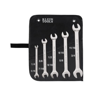KLE68450 image(0) - Klein Tools Open-End Wrench Set, 5-Piece