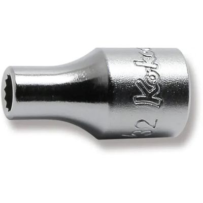 KKN2405A-5-32 image(0) - Ko-ken USA 2405A-5/32 1/4 Square Drive Socket 5/32 12 Point Length 22 mm