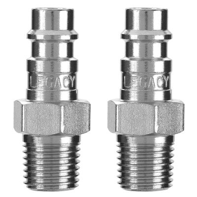 LEGA53440FZ-2PK image(0) - Legacy Manufacturing Flexzilla Pro High Flow Plug, 1/4" Body, 1/4" MNPT, 2-Pack
